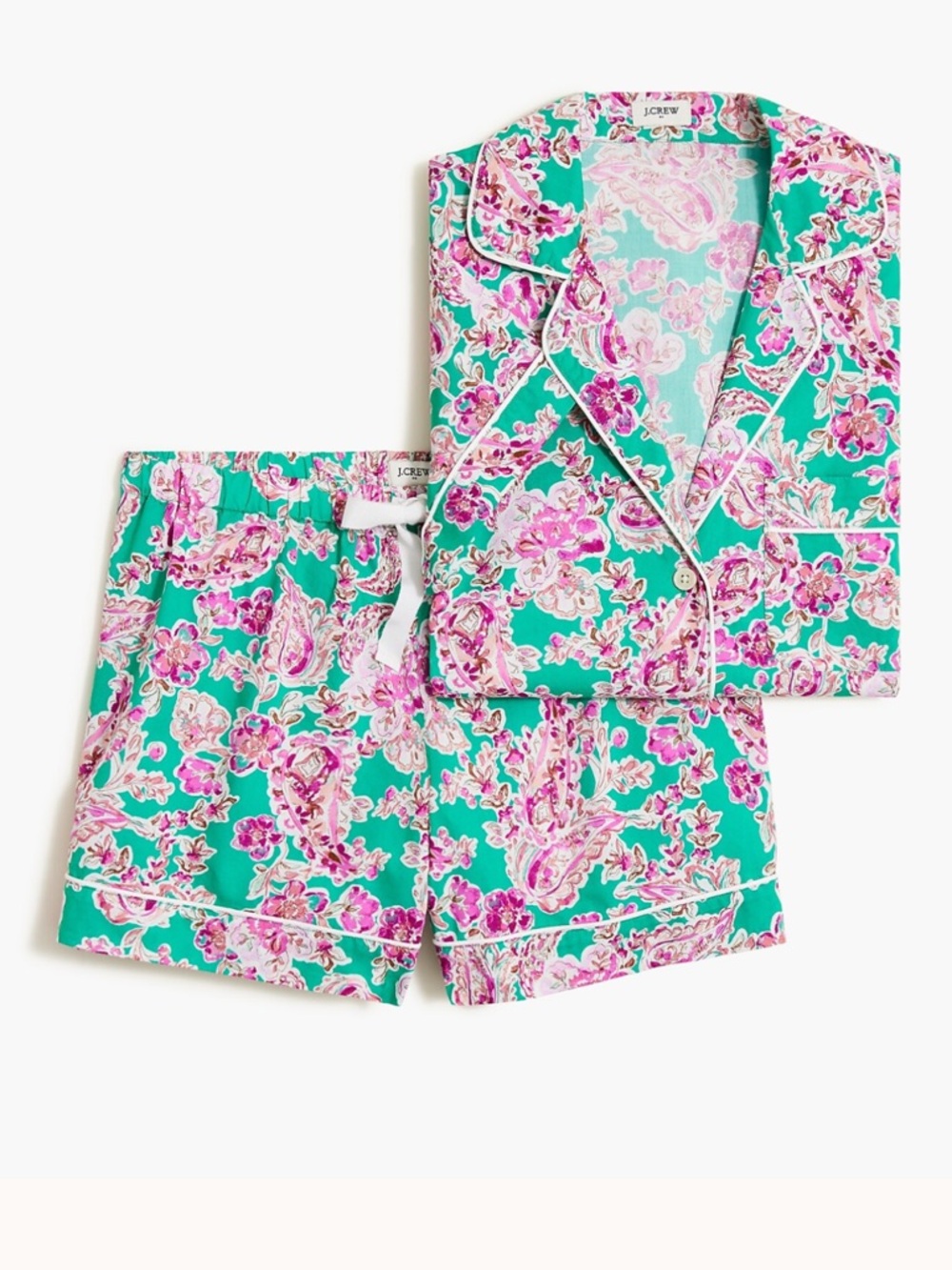 J. Crew Factory Cotto Short Sleeve Pajama Set- S